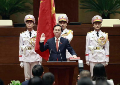 Vietnam's National Assembly elects Vo Van Thuong as new president